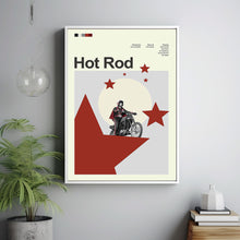 Mid Century Modern Hot Rod Movie Poster, Retro Movie Print, Modern Vintage Movie Posters