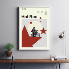 Mid Century Modern Hot Rod Movie Poster, Retro Movie Print, Modern Vintage Movie Posters