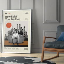 Mid Century Modern How I Met Your Mother Movie Poster, Retro Movie Print, Modern Vintage Movie Posters 1905299805