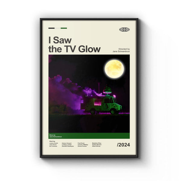 Mid Century Modern I Saw The TV Glow Movie Poster, Retro Movie Print, Modern Vintage Movie Posters 1905296139