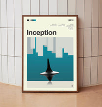 Mid Century Modern Inception Movie Poster, Retro Movie Print, Modern Vintage Movie Posters