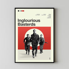 Mid Century Modern Inglourious Basterds Movie Poster, Retro Movie Print, Modern Vintage Movie Posters