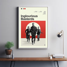 Mid Century Modern Inglourious Basterds Movie Poster, Retro Movie Print, Modern Vintage Movie Posters