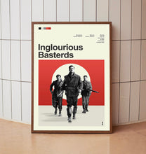 Mid Century Modern Inglourious Basterds Movie Poster, Retro Movie Print, Modern Vintage Movie Posters