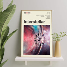 Mid Century Modern Interstellar Movie Poster, Retro Movie Print, Modern Vintage Movie Posters 1562568881