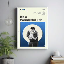 Mid Century Modern It's a Wonderful Life Movie Poster, Retro Movie Print, Modern Vintage Movie Posters 2