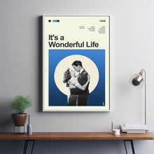 Mid Century Modern It's a Wonderful Life Movie Poster, Retro Movie Print, Modern Vintage Movie Posters 2