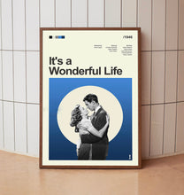 Mid Century Modern It's a Wonderful Life Movie Poster, Retro Movie Print, Modern Vintage Movie Posters 2