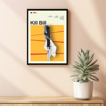 Mid Century Modern Kill Bill Vol 1 Movie Poster, Retro Movie Print, Modern Vintage Movie Posters