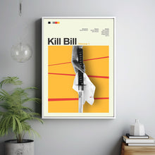 Mid Century Modern Kill Bill Vol 1 Movie Poster, Retro Movie Print, Modern Vintage Movie Posters