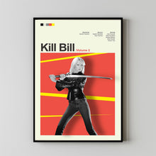 Mid Century Modern Kill Bill Vol 2 Movie Poster, Retro Movie Print, Modern Vintage Movie Posters
