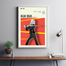 Mid Century Modern Kill Bill Vol 2 Movie Poster, Retro Movie Print, Modern Vintage Movie Posters