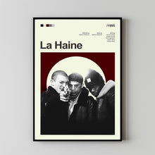 Mid Century Modern La Haine Movie Poster, Retro Movie Print, Modern Vintage Movie Posters