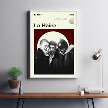 Mid Century Modern La Haine Movie Poster, Retro Movie Print, Modern Vintage Movie Posters