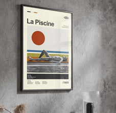 Mid Century Modern La Piscine Movie Poster, Retro La Piscine Movie Print, Modern Vintage Movie Posters 4346646617