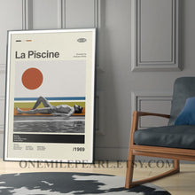 Mid Century Modern La Piscine Movie Poster, Retro La Piscine Movie Print, Modern Vintage Movie Posters 4346646617