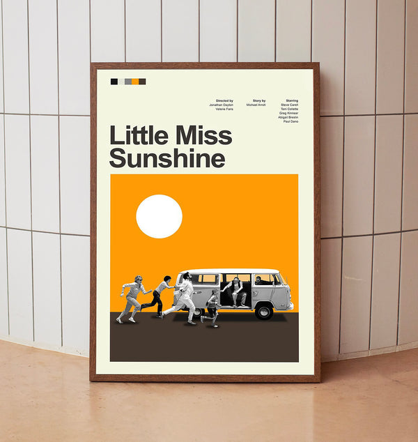 Mid Century Modern Little Miss Sunshine Movie Poster, Retro Movie Print, Modern Vintage Movie Posters 1
