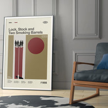 Mid Century Modern Lock, Stock and Two Smoking Barrels Movie Poster, Retro Movie Print, Modern Vintage Movie Posters 1841761590