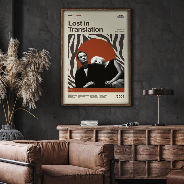 Mid Century Modern Lost in Translation Poster, Retro Lost in Translation Print, Modern Vintage Movie Posters 4315345376