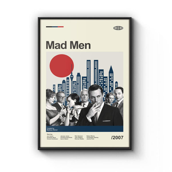 Mid Century Modern Mad Men Poster, Retro Mad Men Print, Modern Vintage Movie Posters 4315345620 7214