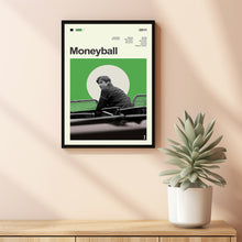 Mid Century Modern Moneyball Movie Poster, Retro Movie Print, Modern Vintage Movie Posters