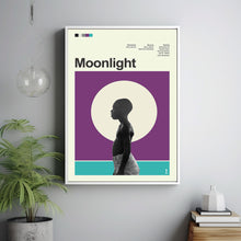 Mid Century Modern Moonlight Movie Poster, Retro Movie Print, Modern Vintage Movie Posters