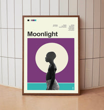 Mid Century Modern Moonlight Movie Poster, Retro Movie Print, Modern Vintage Movie Posters