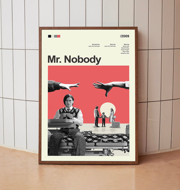 Mid Century Modern Mr Nobody Movie Poster, Retro Movie Print, Modern Vintage Movie Posters (2)
