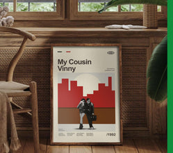 Mid Century Modern My Cousin Vinny Movie Poster, Retro My Cousin Vinny Movie Print, Modern Vintage Movie Posters 4346641986