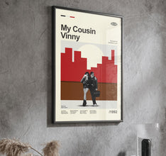 Mid Century Modern My Cousin Vinny Movie Poster, Retro My Cousin Vinny Movie Print, Modern Vintage Movie Posters 4346641986