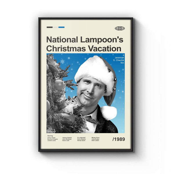 Mid Century Modern National Lampoon's Christmas Vacation Movie Poster, Retro Movie Print, Modern Vintage Movie Posters 1778292996