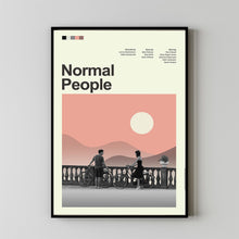Mid Century Modern Normal People Movie Poster, Retro Movie Print, Modern Vintage Movie Posters