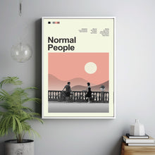 Mid Century Modern Normal People Movie Poster, Retro Movie Print, Modern Vintage Movie Posters
