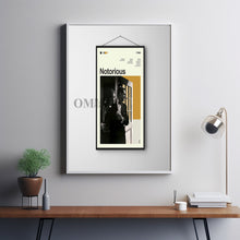 Mid Century Modern Notorious Movie Poster, Retro Movie Print, Modern Vintage Movie Posters