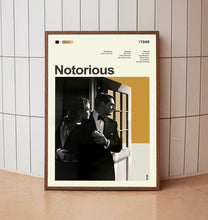 Mid Century Modern Notorious Movie Poster, Retro Movie Print, Modern Vintage Movie Posters (2)