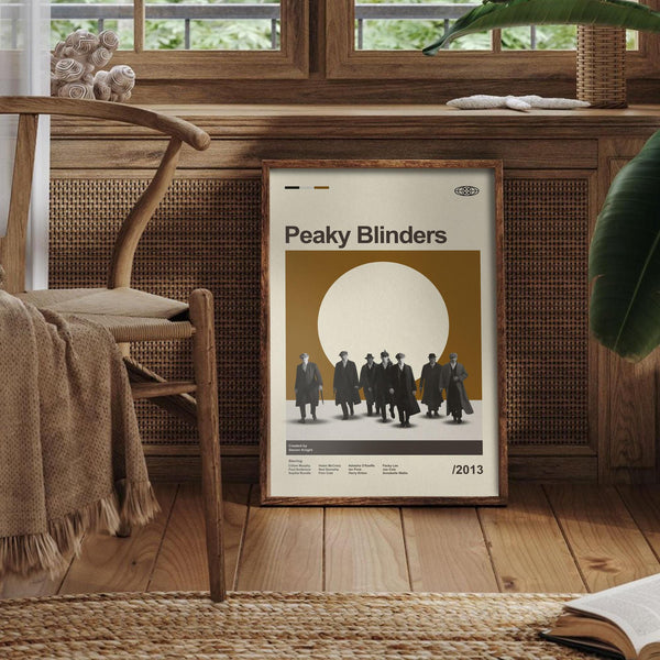 Mid Century Modern Peaky Blinders Poster, Retro Peaky Blinders Print, Modern Vintage Movie Posters 4315337857
