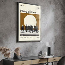 Mid Century Modern Peaky Blinders Poster, Retro Peaky Blinders Print, Modern Vintage Movie Posters 4315337857