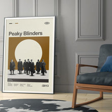 Mid Century Modern Peaky Blinders Poster, Retro Peaky Blinders Print, Modern Vintage Movie Posters 4315337857