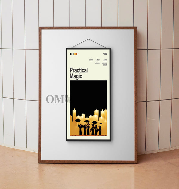 Mid Century Modern Practical Magic Movie Poster, Retro Movie Print, Modern Vintage Movie Posters 1