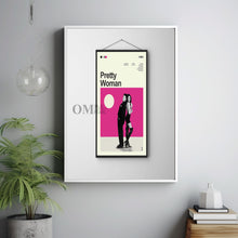 Mid Century Modern Pretty Woman Movie Poster, Retro Movie Print, Modern Vintage Movie Posters