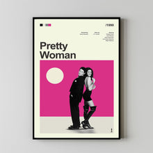Mid Century Modern Pretty Woman Movie Poster, Retro Movie Print, Modern Vintage Movie Posters (2)