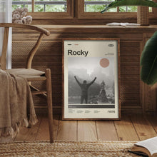 Mid Century Modern Rocky Movie Poster, Retro Movie Print, Modern Vintage Sylvester Stallone Movie Posters 1793733231