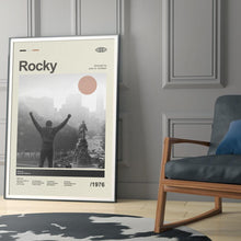 Mid Century Modern Rocky Movie Poster, Retro Movie Print, Modern Vintage Sylvester Stallone Movie Posters 1793733231