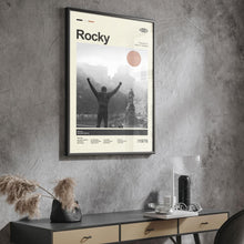 Mid Century Modern Rocky Movie Poster, Retro Movie Print, Modern Vintage Sylvester Stallone Movie Posters 1793733231