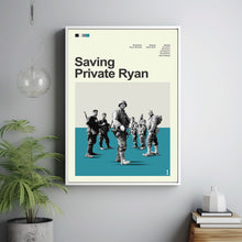 Mid Century Modern Saving Private Ryan Movie Poster, Retro Movie Print, Modern Vintage Movie Posters