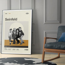 Mid Century Modern Seinfeld Poster, Retro Seinfeld Print, Modern Vintage Movie Posters 4315338133