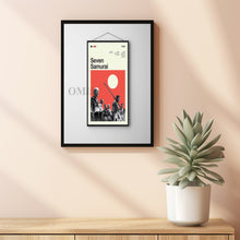 Mid Century Modern Seven Samurai Movie Poster, Retro Movie Print, Modern Vintage Movie Posters