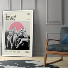 Mid Century Modern Sex and The City Poster, Retro Movie Print, Modern Vintage Movie Posters 1875595811