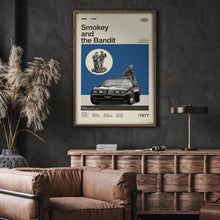 Mid Century Modern Smokey and the Bandit Movie Poster, Retro Movie Print, Modern Vintage Movie Posters 1905300809