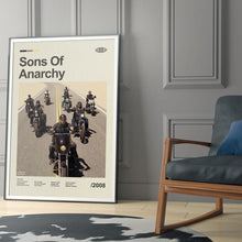 Mid Century Modern Sons of Anarchy Movie Poster, Retro Movie Print, Modern Vintage Movie Posters 1778294898